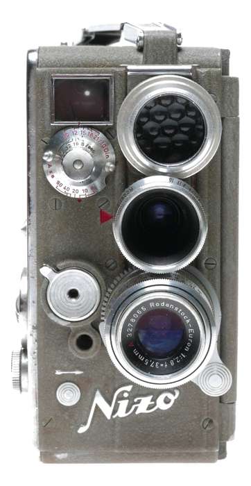 Nizo Heliomatic S2R 8mm Cine Movie Camera Grip Lenses Case