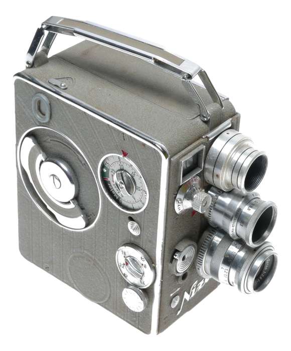 Nizo Heliomatic S2R 8mm Cine Movie Camera Grip Lenses Case