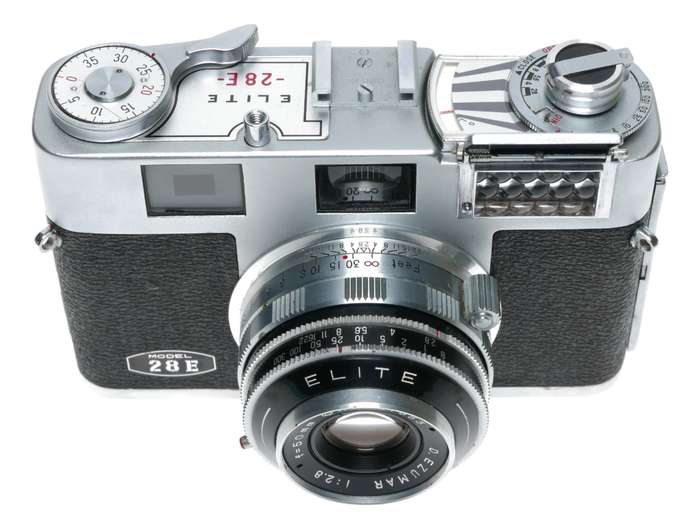 Elite 28 E 35mm Film RF Camera Ezumar 1:2.8/50 Rare Samoca 35LE