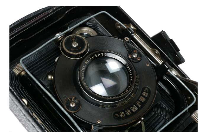 Zeiss Ikon Ideal 250/7 Folding 9x12 Plate Film Camera Rare