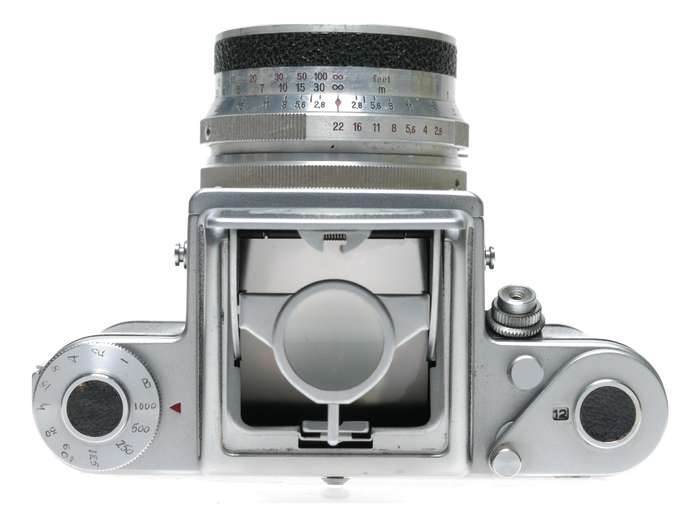 KW Praktisix SLR Film Camera 6x6 Carl Zeiss Tessar 2.8/80