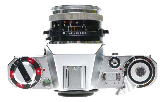 Zeiss Ikon Icarex 35S TM SLR Film Camera M42 Ultron 1.8/50