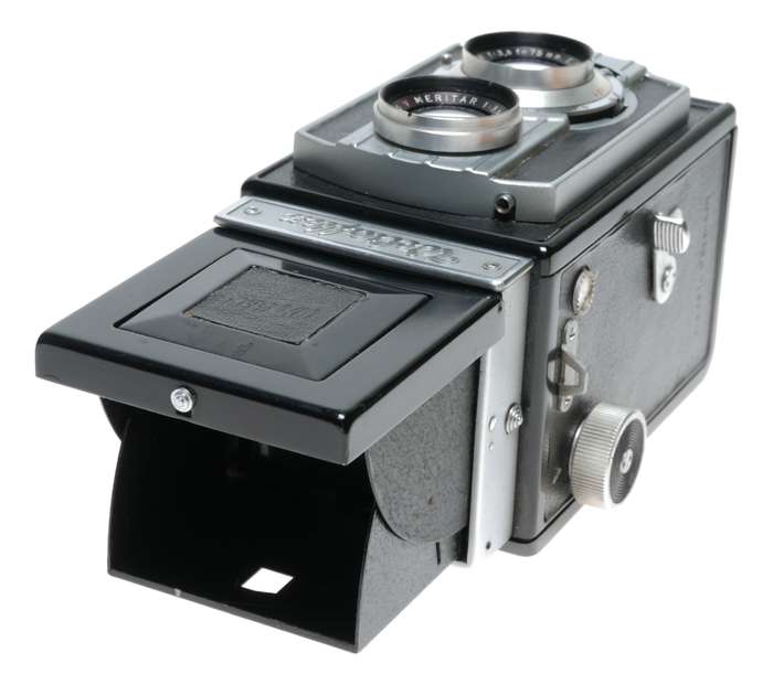 Weltaflex TLR 120 Film 6x6 Camera E. Ludwig Meritar 3.5/75mm