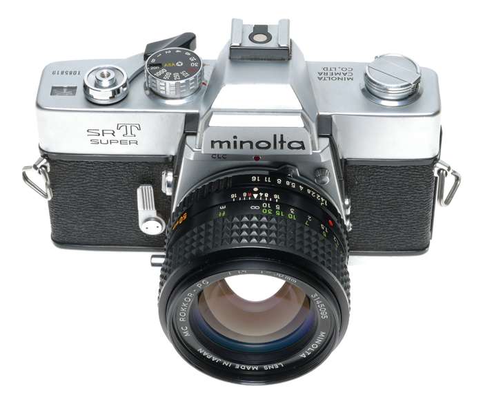 Minolta SRT Super 35mm Film SLR Camera MC Rokkor-PG 1.4/50mm