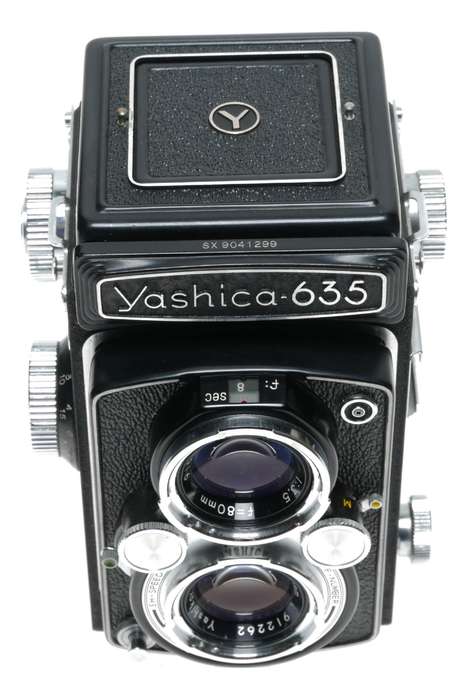 Yashica-635 Dual Format TLR Film Camera Yashikor 3.5/80mm