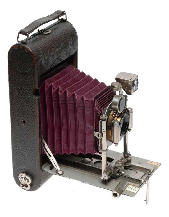 Rare Antique Folding Camera Rapid Symmetrical F:8 Busch's Brass Mount