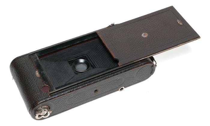 Rare Antique Folding Camera Rapid Symmetrical F:8 Busch's Brass Mount