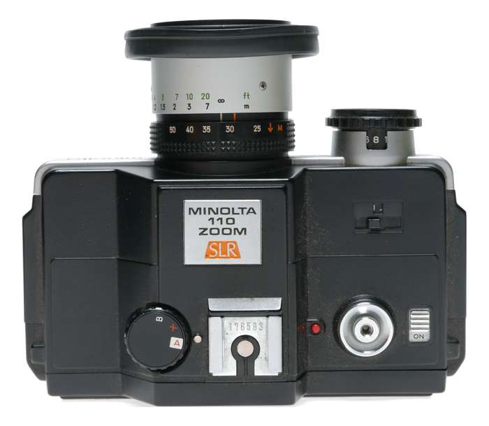 Minolta 110 Zoom Miniature SLR Film Camera 1:4.5 25-50mm
