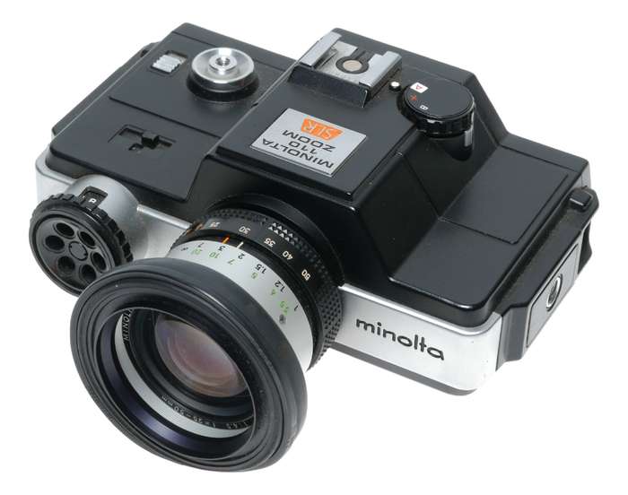 Minolta 110 Zoom Miniature SLR Film Camera 1:4.5 25-50mm