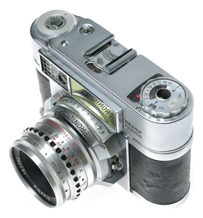 Braun Paxette Super II BL Rangefinder Camera Color-Ultralit 2.8/50