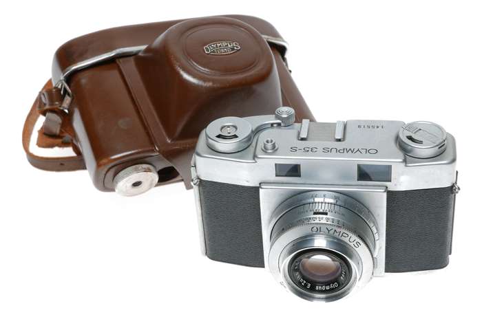 Olympus 35-S 35mm Film RF Camera E.Zuiko F.C. 1:2.8 f=4.8cm