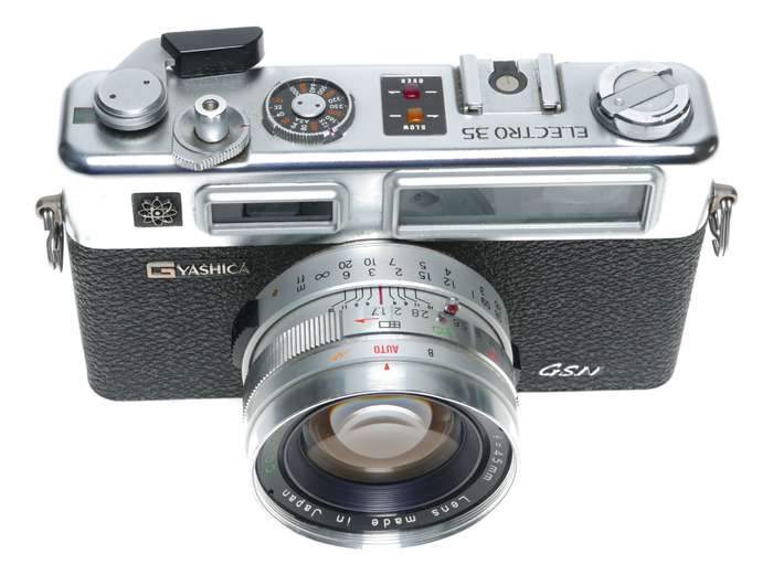 Yashica GSN Electro 35 Film RF Camera Color-Yashinon DX 1:1.7 f=45mm