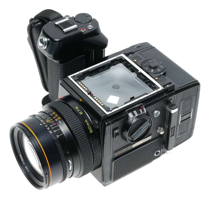 Zenza Bronica SQ-Am 6x6 SLR Film Camera Motor Zenzanon-S 1:3.5 f=50mm