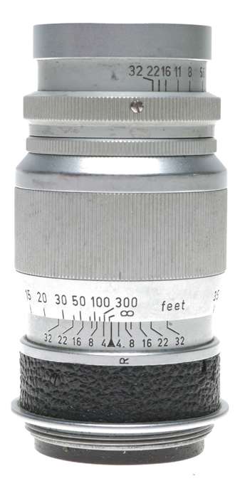 Leitz Elmar f=9cm 1:4 chrome rangefinder screw mount lens