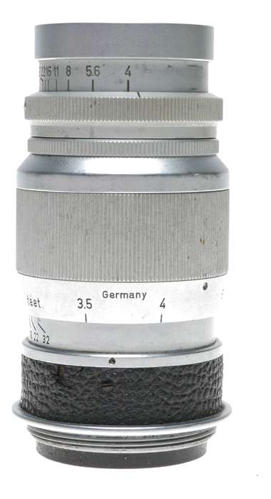 Leitz Elmar f=9cm 1:4 chrome rangefinder screw mount lens