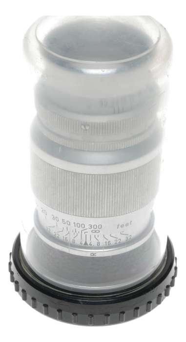 Leitz Elmar f=9cm 1:4 chrome rangefinder screw mount lens