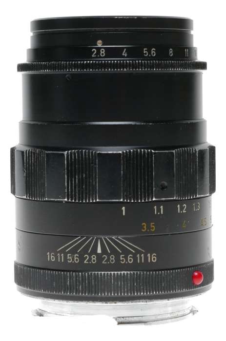 Black Tele-Elmarit 1:2.8/90 mm Leica M Leitz f=90mm F2.8 prime lens