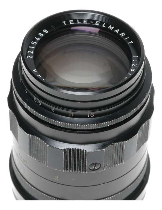 Black Tele-Elmarit 1:2.8/90 mm Leica M Leitz f=90mm F2.8 prime lens