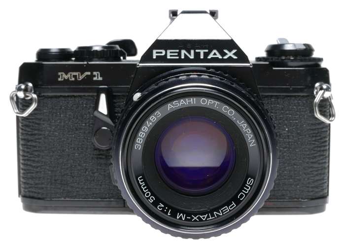 Pentax MV1 SLR Film Camera SMC Pentax-M 1:2/50 Lens