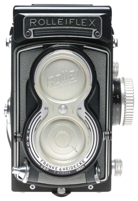 Rolleiflex T Model 1 Grey TLR Film Camera Carl Zeiss Tessar 1:3.5/75