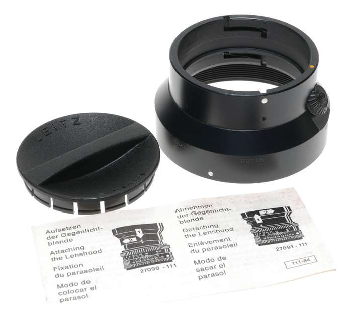 Leica Macro R lens hood shade rotating Pol filter with cap