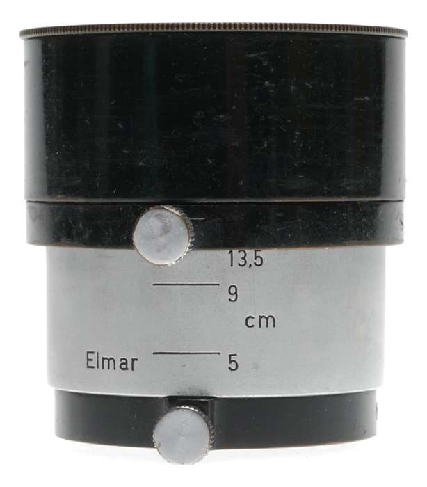 Black chrome FIKUS Leica lens hood shade 3.5 and 13.5cm Leitz