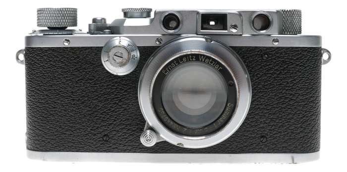 Leica IIIa LTM Leitz film camera Summar f=5cm f2 lens case cap