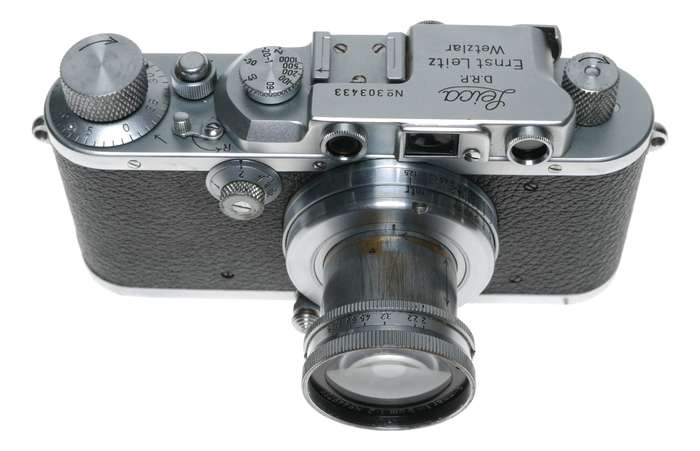 Leica IIIa LTM Leitz film camera Summar f=5cm f2 lens case cap