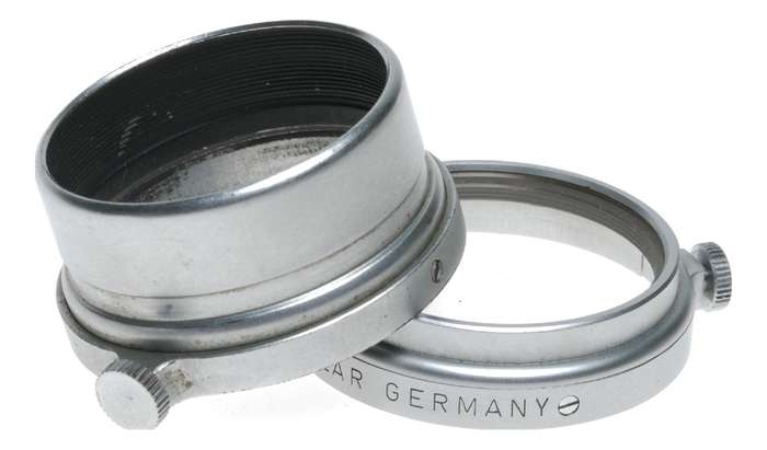 FISON Leitz lens hood shade 50 90mm lens with UV filter clean