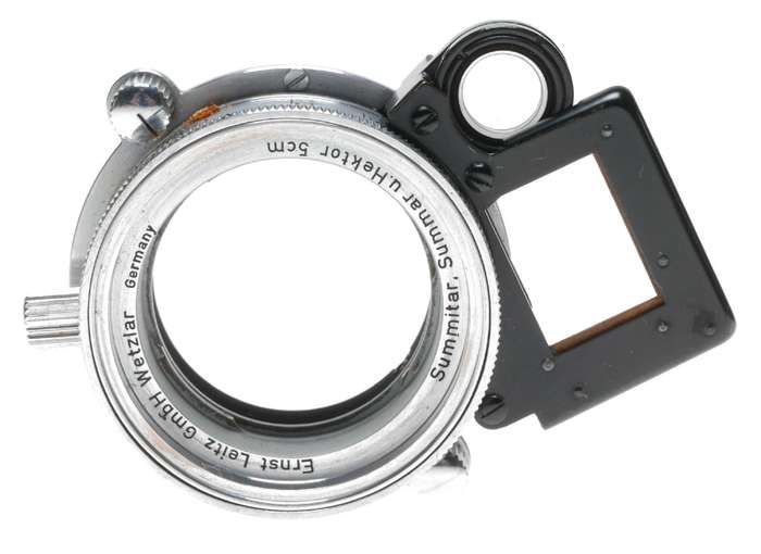 Close focus attachment for Hektor Summar Leica leitz lens