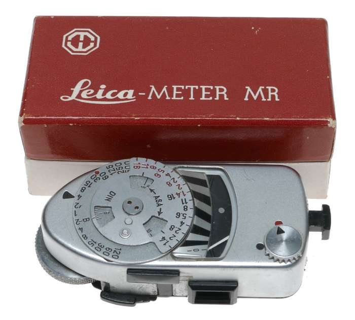 Leica Meter MR M2 M3 M4 chrome light exposure meter boxed