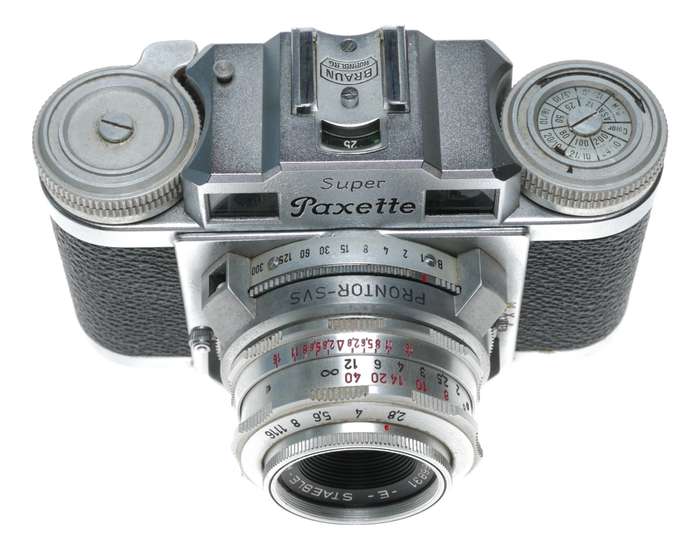 Braun Super-Paxette Model II 35mm Film Camera Staeble-Kata 1:2.8/45
