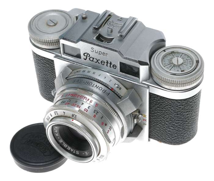 Braun Super-Paxette Model II 35mm Film Camera Staeble-Kata 1:2.8/45