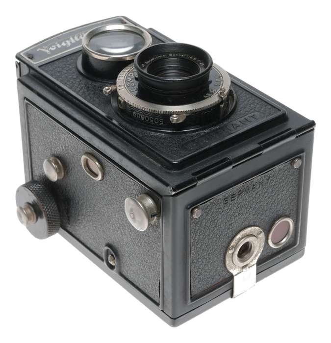 Voigtlander Brillant Early Model TLR 120 Film Camera Skopar 1:4.5 F=7.5cm