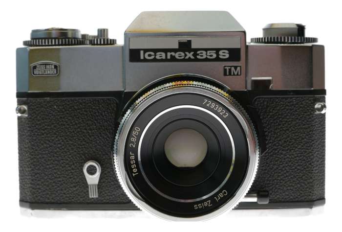 Zeiss Ikon Icarex 35 S TM SLR Film Camera M42 Tessar 2.8/50 in Case