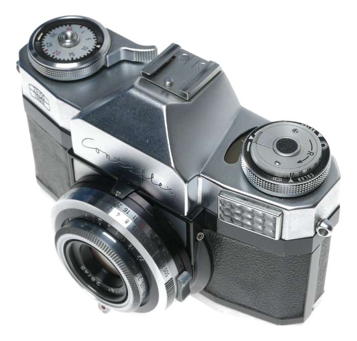 Zeiss Ikon Contaflex Prima 35mm Film SLR Camera Pantar 2.8/45