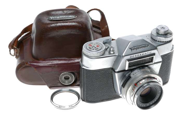 Voigtlander Bessamatic 35mm Film SLR Camera Color-Skopar X 1:2.8/50