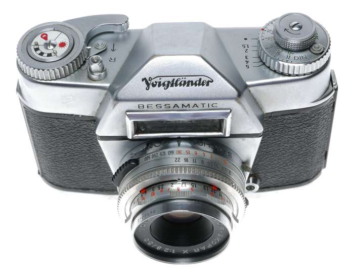 Voigtlander Bessamatic 35mm Film SLR Camera Color-Skopar X 1:2.8/50