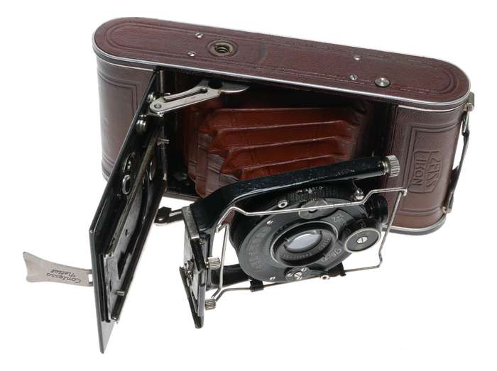 Zeiss Ikon Cocarette Luxus 1 521/2 Folding Camera Tessar 6.3/10.5cm