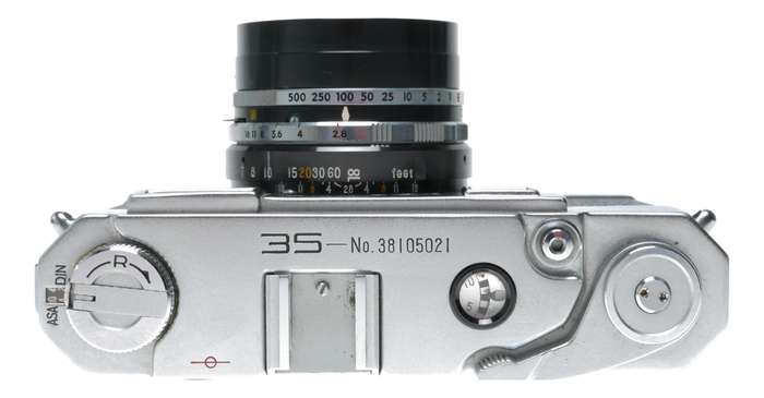 Yashica 35 Rangefinder Film Camera Yashinon 1:2.8 f=4.5cm Rare