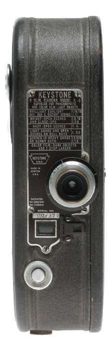 Keystone Model K8 Double Run 8mm Film Cine Camera Veliostigmat f2.7