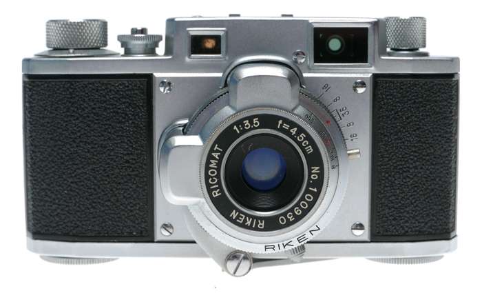 Ricoh Riken 35 Rangefinder Film Camera Ricomat 1:3.5 f=4.5cm