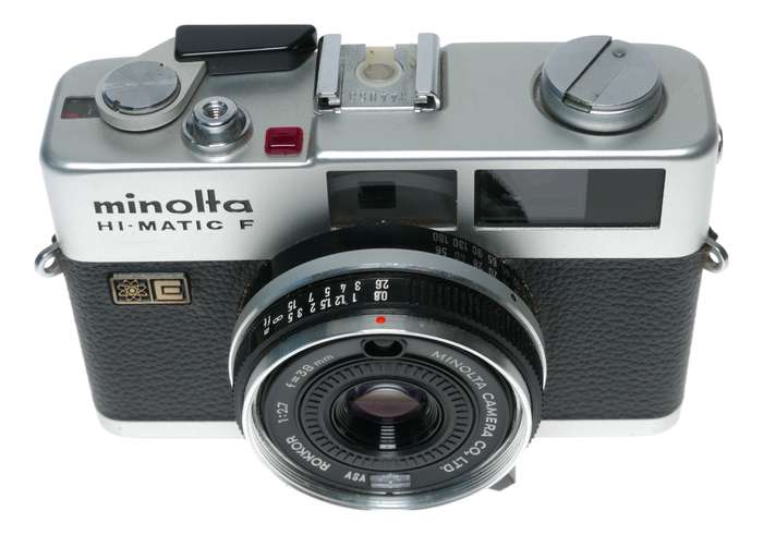 Minolta Hi-Matic F 35mm Film RF Camera Rokkor 1:2.7/38