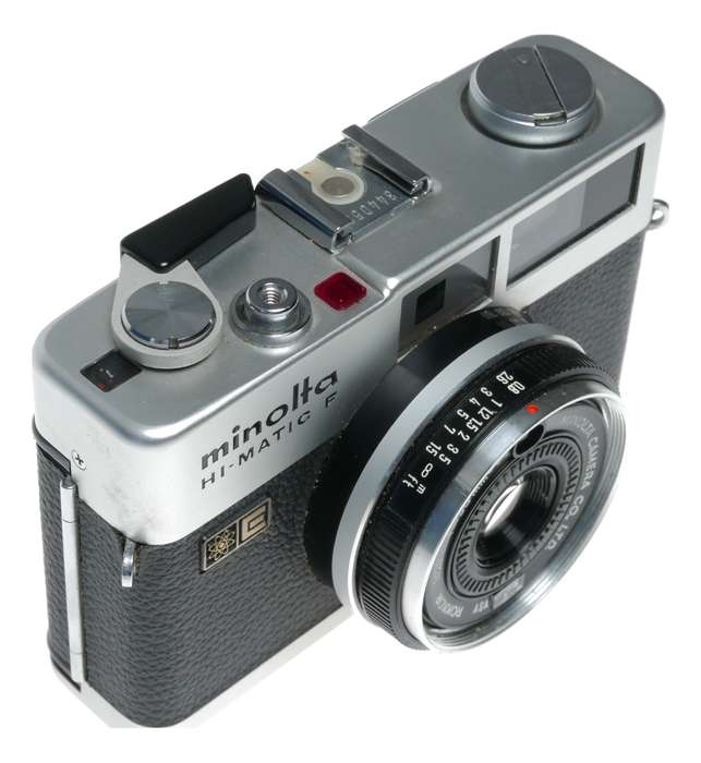 Minolta Hi-Matic F 35mm Film RF Camera Rokkor 1:2.7/38