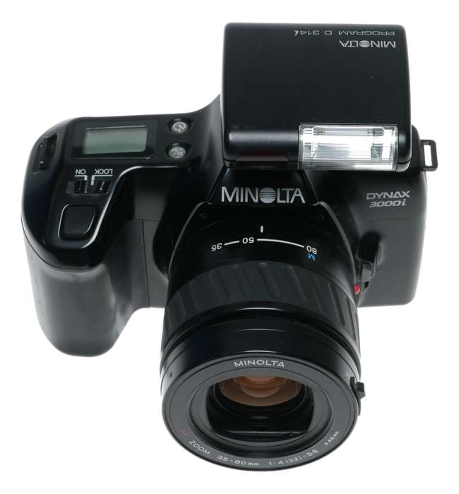 Minolta Dynax 3000i 35mm Film SLR Camera D314i Flash