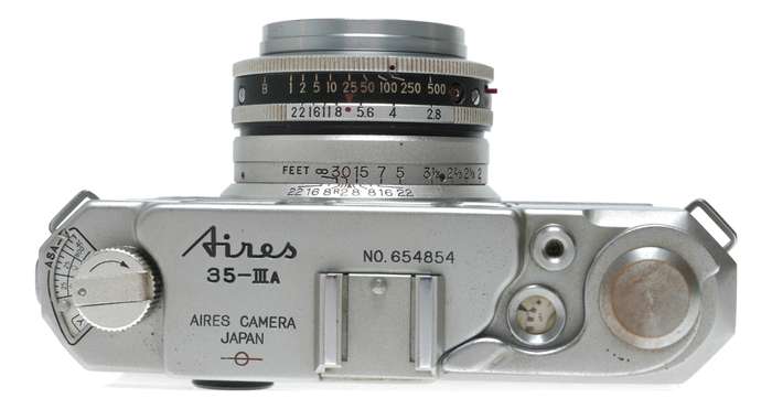 Aires 35 IIIA Film Rangefinder Camera Q Coral 1:2.8 f=4.5cm