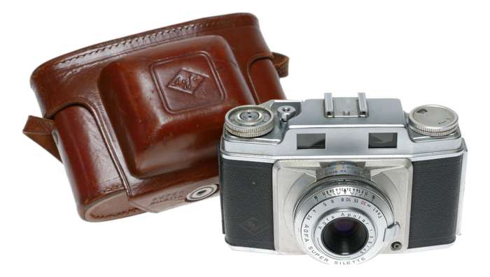 Agfa Super Silette 35mm Film RF Camera Apotar 1:3.5/45