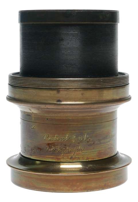 Lancaster & Son Rectigraph Half Plate Camera Brass Lens