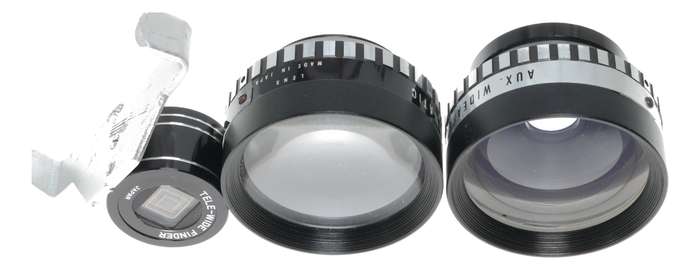 Kodak Inst. Lens Set Bower Telephoto, Wide Angle & Tele-wide Finder