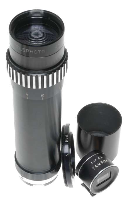 Tamron 4x Aux.Tele Photo Lens Finder Masks Camera Series V Adapter